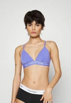 Calvin Klein Underwear UNLINED TRIANGLE - Triangle Bra - Blue Iris
