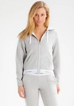 Calvin Klein Underwear HOODIE FULL ZIP - Pyjama Top - Grey