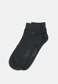 Calvin Klein Underwear QUARTER 2 PACK - Socks - Dark Grey Melange