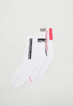 Calvin Klein Underwear WOMEN SOCK ATHLEISURE 3 PACK - Socks - White
