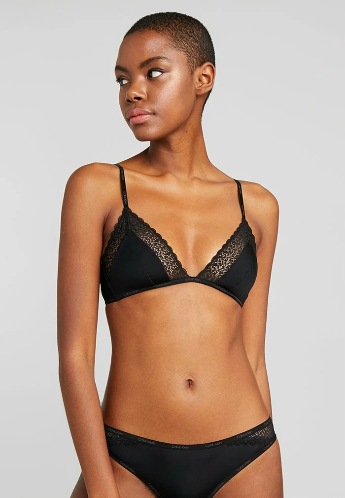 Calvin Klein Underwear FLIRTY UNLINED - Triangle Bra - Black