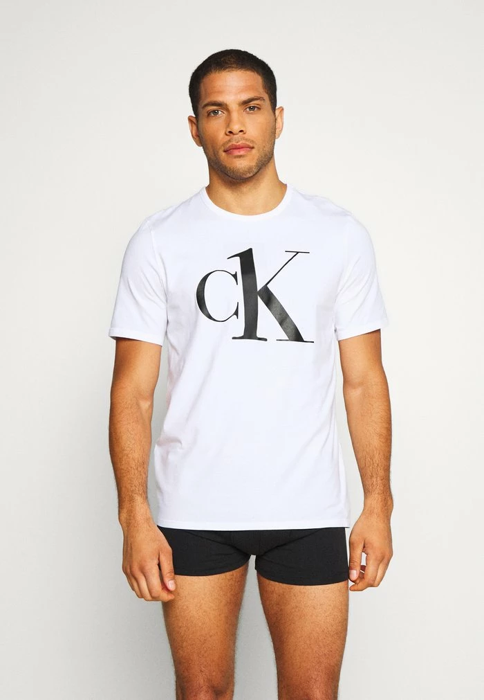 Calvin Klein Underwear GRAPHIC TEES CREW NECK - Pyjama Top - White 3 Calvin Klein Underwear GRAPHIC TEES CREW NECK - Pyjama Top - White