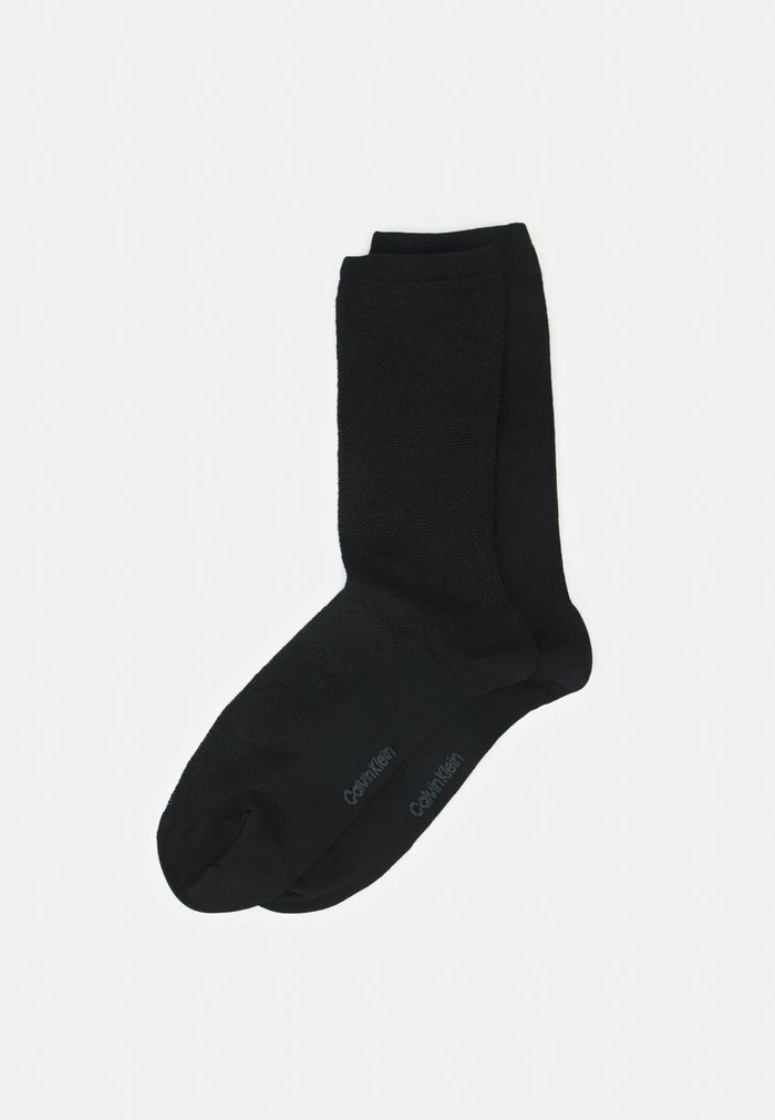 Calvin Klein Underwear WOMEN SOCK MONOGRAM 2 PACK - Socks - Black 3 Calvin Klein Underwear WOMEN SOCK MONOGRAM 2 PACK - Socks - Black