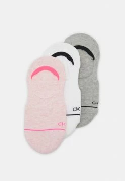 Calvin Klein Underwear WOMEN FOOTIE HIGH CUT ATHLEISURE 3 PACK - Trainer Socks - Pink Melange Combo