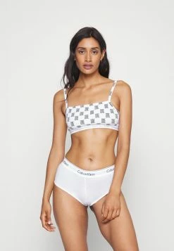 Calvin Klein Underwear COTTON UNLINED BRALETTE 2 PACK - Bustier - Salient Green/white