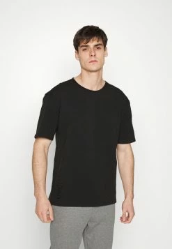 Calvin Klein Underwear GLOSS LOUNGE CREW NECK - Pyjama Top - Black