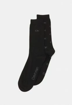 Calvin Klein Underwear MEN ALL OVER 2 PACK - Socks - Black