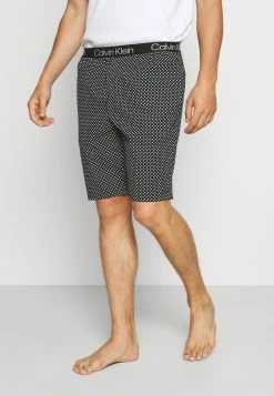 Calvin Klein Underwear STRUCTURE SLEEP SHORT - Pyjama Bottoms - Black