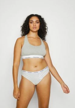 Calvin Klein Underwear THONG 3PACK - Thong - Feeder/snow Heather/black