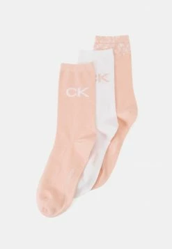 Calvin Klein Underwear CARTON SLIDER GIFTBOX 3 PACK - Socks - Pink Combo