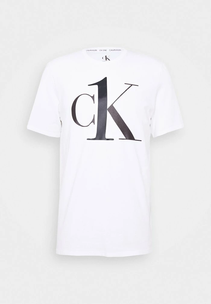 Calvin Klein Underwear GRAPHIC TEES CREW NECK - Pyjama Top - White 6 Calvin Klein Underwear GRAPHIC TEES CREW NECK - Pyjama Top - White - Image 4