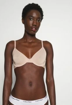 Calvin Klein Underwear ONE MICRO UNLINED DEMI - Triangle Bra - Honey Almond