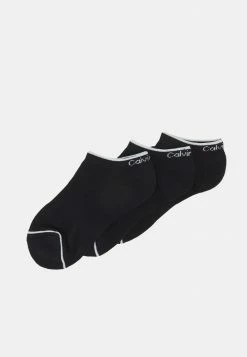 Calvin Klein Underwear WOMEN SNEAKER ATHLEISURE 3 PACK - Trainer Socks - Black