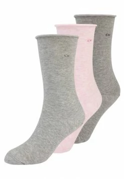Calvin Klein Underwear EMMA 3 PACK - Socks - Pink Grey