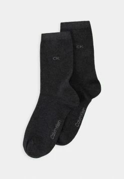 Calvin Klein Underwear WOMEN SOCK 2 PACK - Socks - Dark Grey Melange