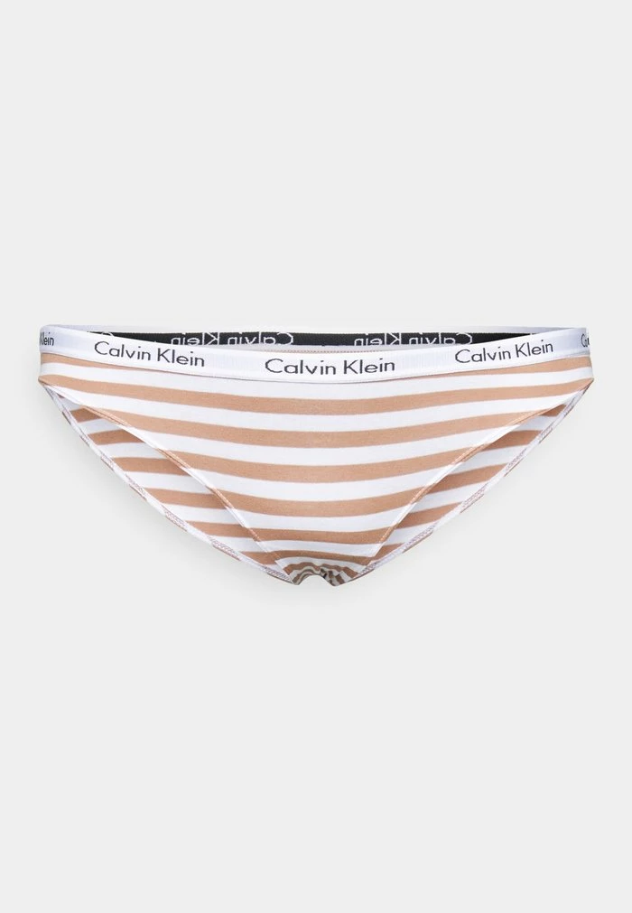 Calvin Klein Underwear BIKINI 3PACK - Briefs - Blue/ White /rainer Stripe Sandalwood