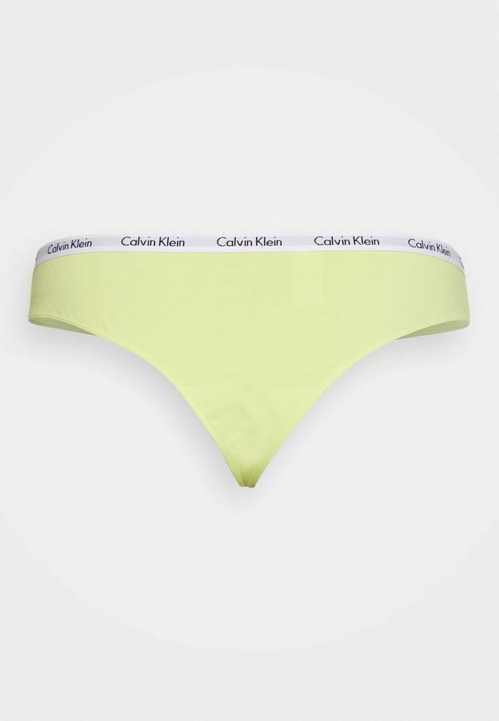 Calvin Klein Underwear THONG 3PACK - Thong - Coral/cyber Green/grey - Image 5