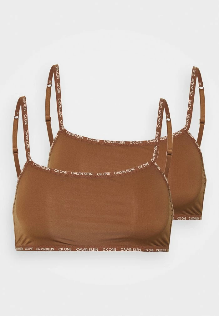 Calvin Klein Underwear UNLINED BRALETTE 2 PACK - Bustier - Cinnamon - Image 4