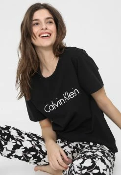 Calvin Klein Underwear COMFORT - Pyjama Top - Black/white