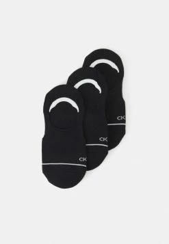 Calvin Klein Underwear WOMEN FOOTIE HIGH CUT ATHLEISURE 3 PACK - Trainer Socks - Black