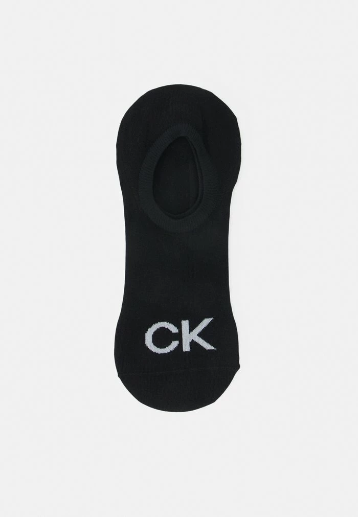 Calvin Klein Underwear FOOTIE HIGH CUT LOGO 2 PACK - Trainer Socks - Black 3 Calvin Klein Underwear FOOTIE HIGH CUT LOGO 2 PACK - Trainer Socks - Black
