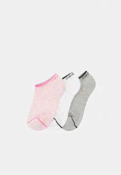 Calvin Klein Underwear WOMEN SNEAKER ATHLEISURE 3 PACK - Trainer Socks - Pink Melange Combo