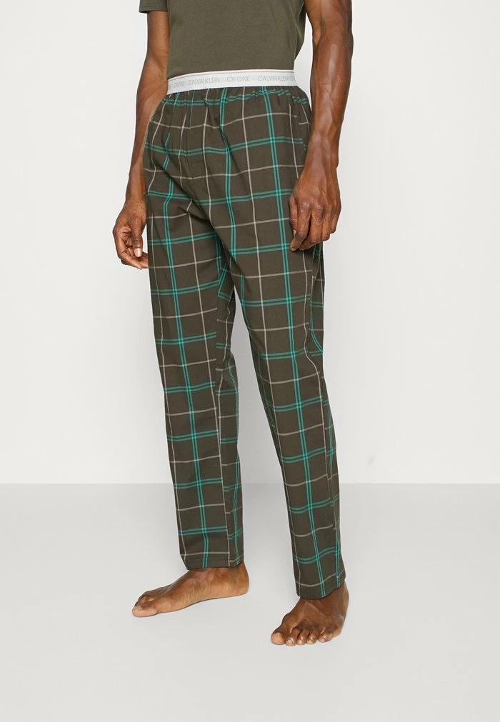 Calvin Klein Underwear SLEEP PANT - Pyjama Bottoms - Window Pane/process Green