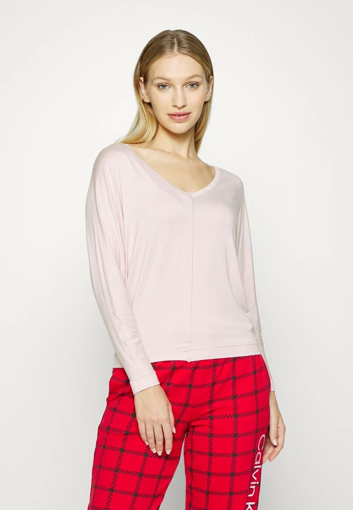 Calvin Klein Underwear SOPHISTICATED V NECK - Pyjama Top - Pink Wink 3 Calvin Klein Underwear SOPHISTICATED V NECK - Pyjama Top - Pink Wink