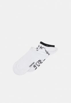 Calvin Klein Underwear SNEAKER ALL OVER 2 PACK UNISEX - Trainer Socks - White