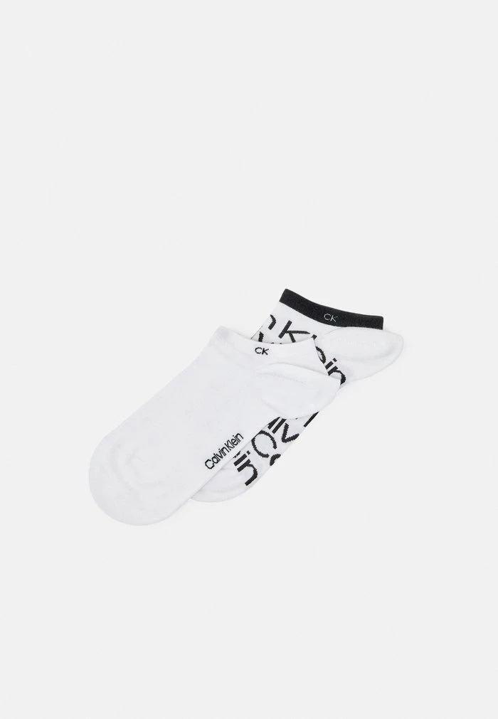 Calvin Klein Underwear SNEAKER ALL OVER 2 PACK UNISEX - Trainer Socks - White