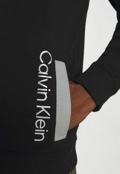 Calvin Klein Underwear GALVANIZE LOUNGE FULL ZIP - Pyjama Top - Black -Calvin Klein Underwear Shop 5bf6b16c893c4c258a189540a04f6a0c