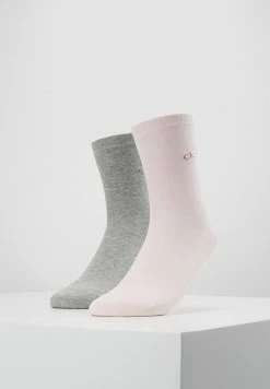 Calvin Klein Underwear CREW 2 PACK - Socks - Soft Pink/pale Grey Heather
