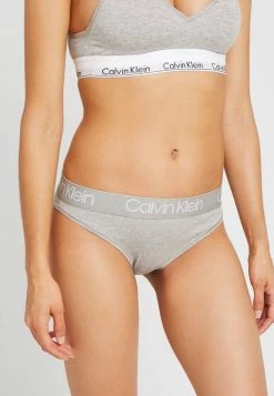 Calvin Klein Underwear HIGH LEG TANGA - Briefs - Grey Heather