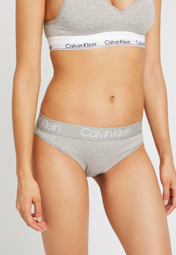 Calvin Klein Underwear HIGH LEG TANGA - Briefs - Grey Heather