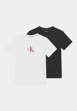 Calvin Klein Underwear TEES 2 PACK - Print T-shirt - Black/white