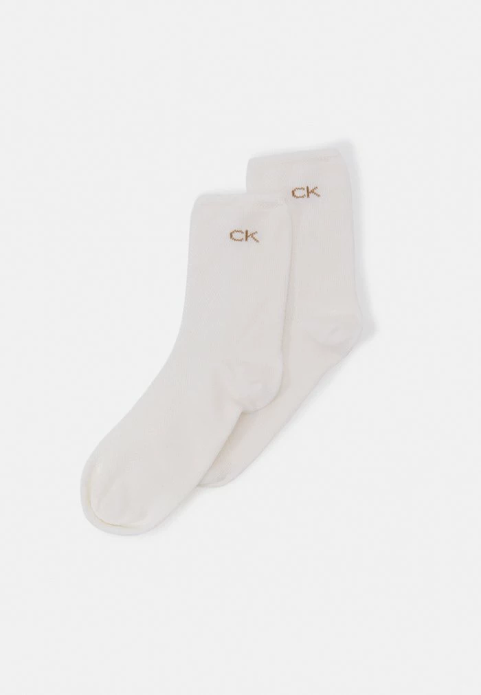 Calvin Klein Underwear SHORT SOCK 2 PACK - Socks - White