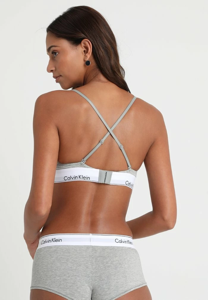 Calvin Klein Underwear UNLINED - Triangle Bra - Grey Heather - Image 4