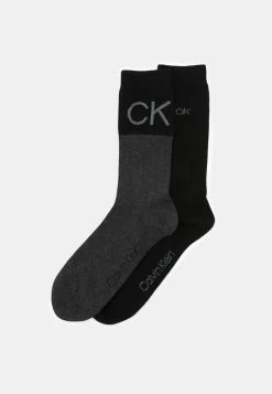 Calvin Klein Underwear MEN SOCK COLORBLOCK 2 PACK - Socks - Grey Melange