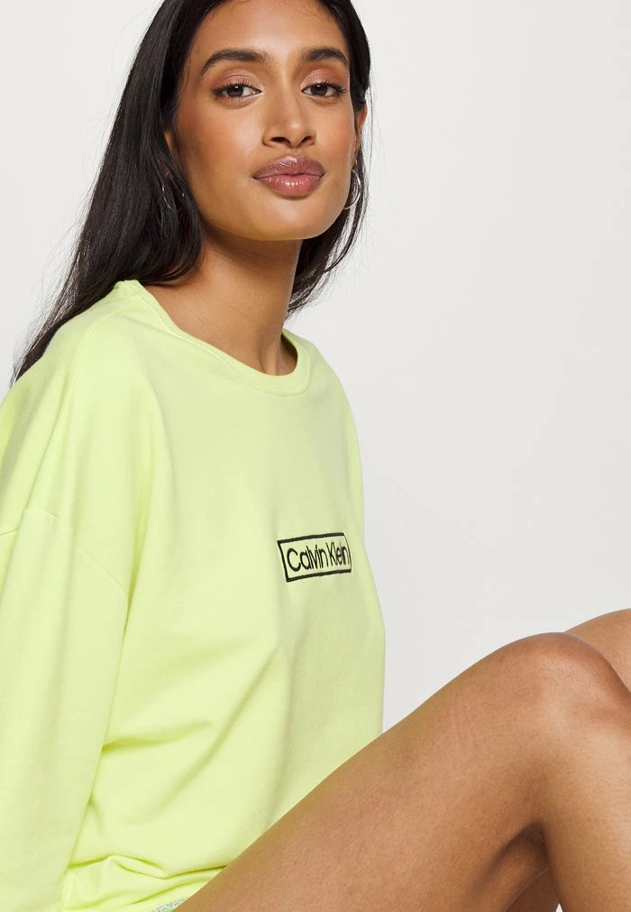 Calvin Klein Underwear Pyjama Top - Cyber Green - Image 4