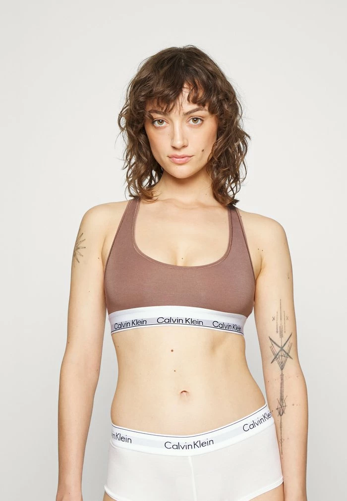 Calvin Klein Underwear UNLINED BRALETTE - Bustier - Rich Taupe