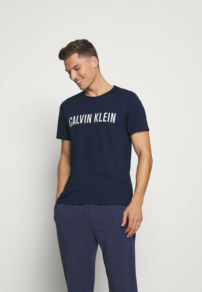 Calvin Klein Underwear INTENSE POWER LOUNGE CREW NECK - Pyjama Top - Blue