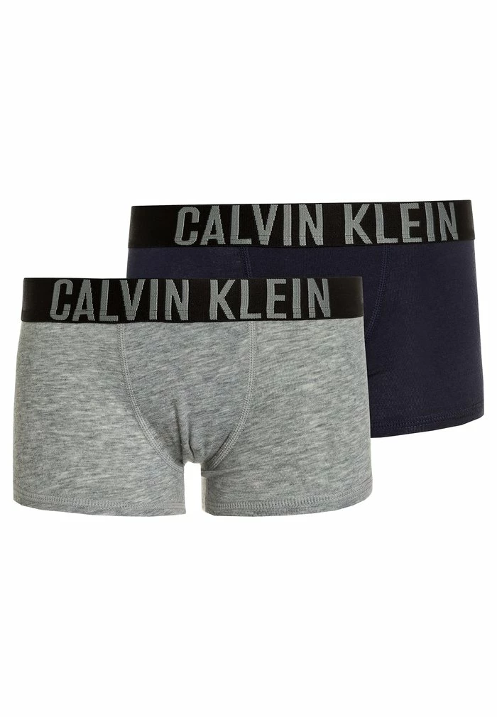Calvin Klein Underwear TRUNKS 2 PACK - Pants - Grey Heather/blue Shadow