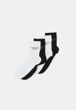 Calvin Klein Underwear WOMEN SHORT SOCK TIN GIFTBOX 4 PACK - Socks - Black Combo
