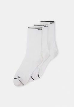 Calvin Klein Underwear WOMEN ATHLEISURE 3 PACK - Socks - White