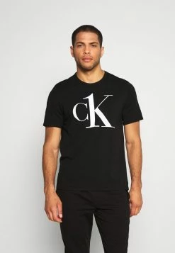 Calvin Klein Underwear GRAPHIC TEES CREW NECK - Pyjama Top - Black