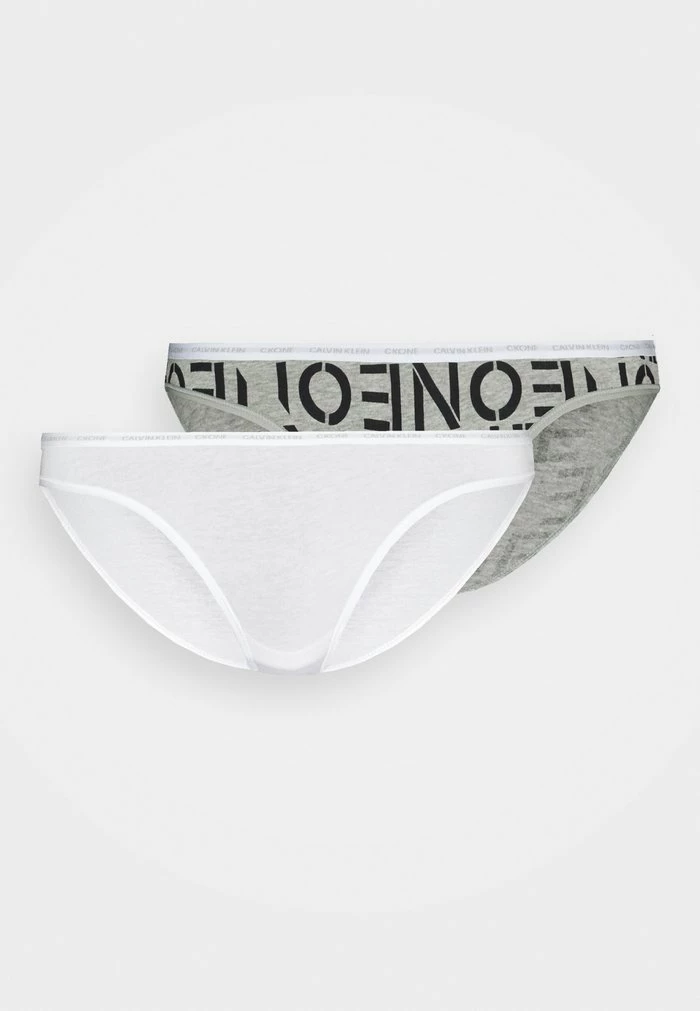 Calvin Klein Underwear 2 PACK - Briefs - White Stencil /grey Heather 7 Calvin Klein Underwear 2 PACK - Briefs - White Stencil /grey Heather - Image 5
