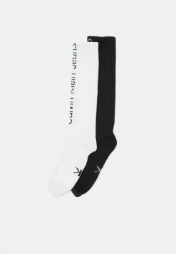 Calvin Klein Underwear KNEEHIGH LOGO 2 PACK - Socks - Black Combo