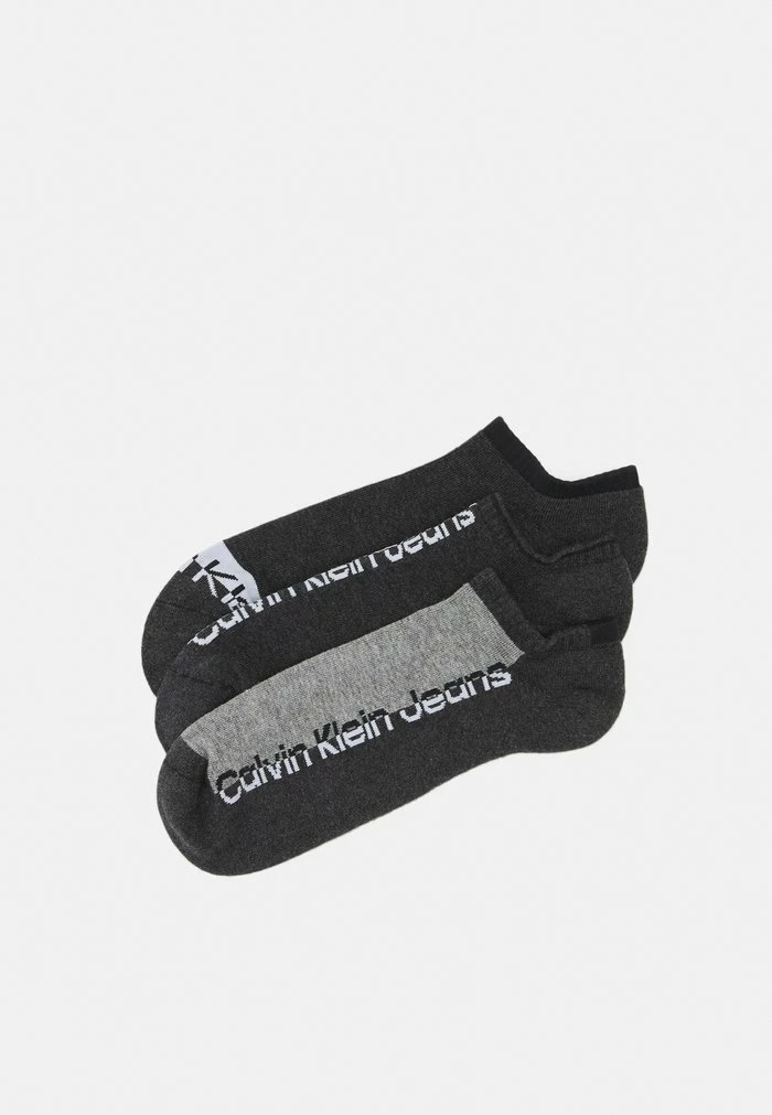Calvin Klein Underwear SNEAKER ATHLEISURE 3 PACK UNISEX - Trainer Socks - Dark Grey
