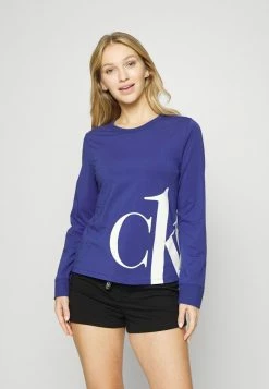 Calvin Klein Underwear CREW NECK - Pyjama Top - Soft Grape