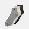 Calvin Klein Underwear MEN SHORT SOCK 3 PACK - Socks - Mid Grey Melange